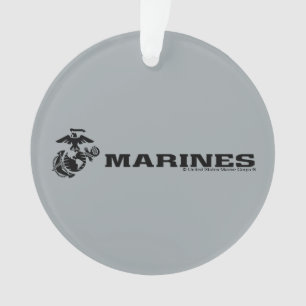 Logo en noir empilé USMC