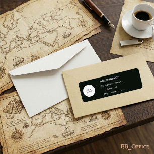 Logo Entreprise Personnalisé Minimaliste Blanc sur