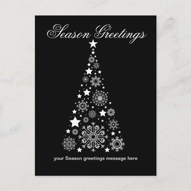 Logo Entreprise Saison Salutations Bonne carte de  (Devant)