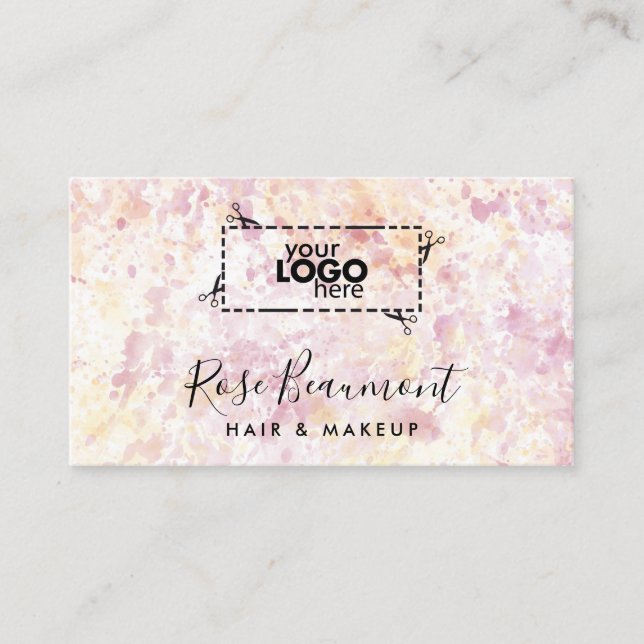 Logo et Carte de visite de script Watercolor moder (Devant)
