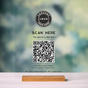 Logo et QR Code Moderne Laisser une évaluation
