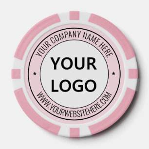 Logo et texte de l'entreprise Vos jetons de poker 