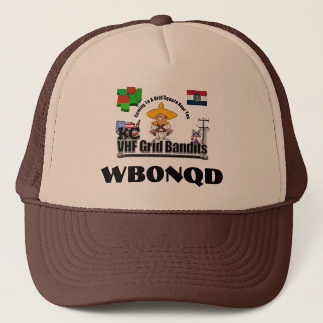 Logo faible de signal, casquette - customisé - (Devant)