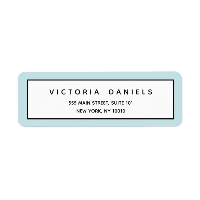 Logo féminin | Bleu | Professionnel minimal (Devant)