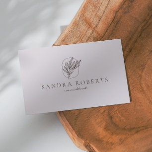 Logo floral, consultant Carte de visite moderne