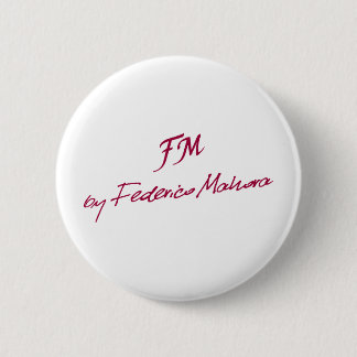 logo [FM BY FEDERICO MAHORA] 2 Inch Round Button