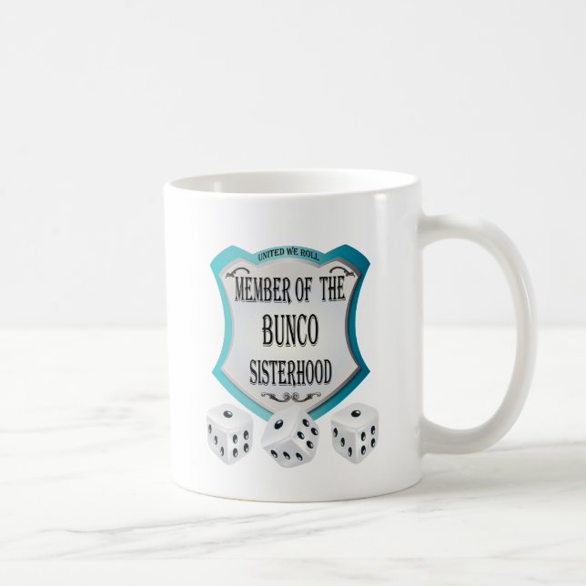Logo For Bunco Dice Game Coffee Mug (Right)