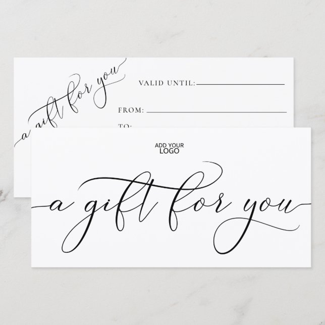 Logo Gift Certificate (Front/Back)