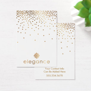 Logo Gold Confetti Porte-oreille Carte d'affichage