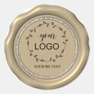 *~* LOGO GOLD Diamond Cercle Stickers cire
