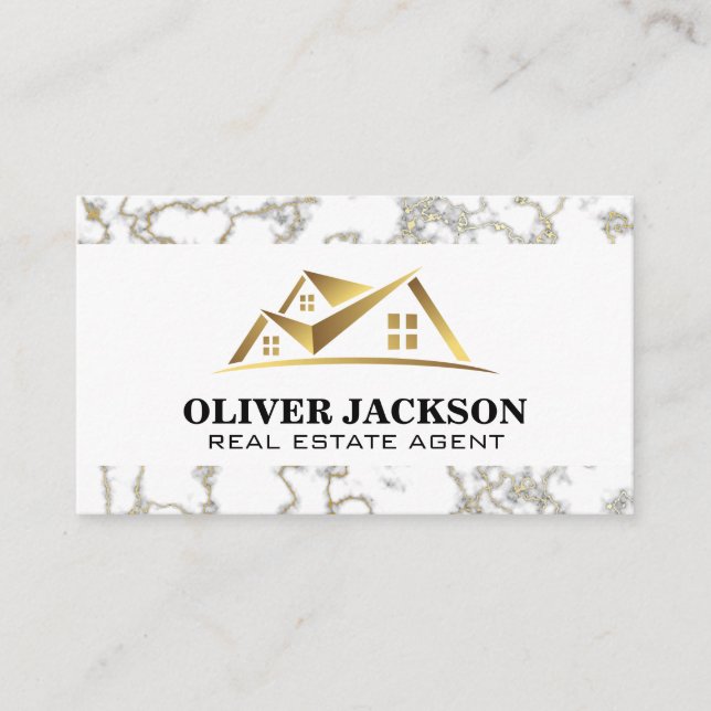 Logo Gold Real Estate | Carte de visite de triage  (Devant)