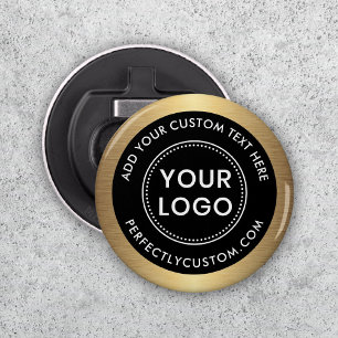 Logo golden gradient border business bottle opener