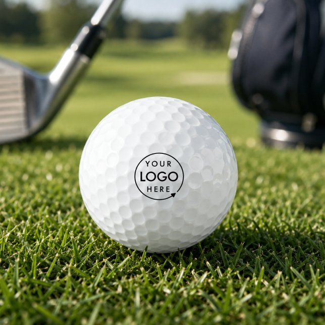 Logo Golf Ball | Custom Business Tournament Balls (Custom logo golf ball for business tournaments, client gifts, and branded golfer favors.)