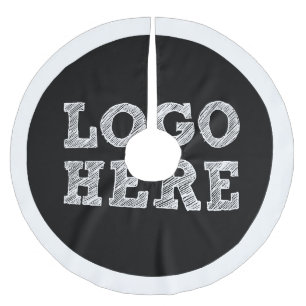 Logo Here Brushed Polyester Tree Skirt