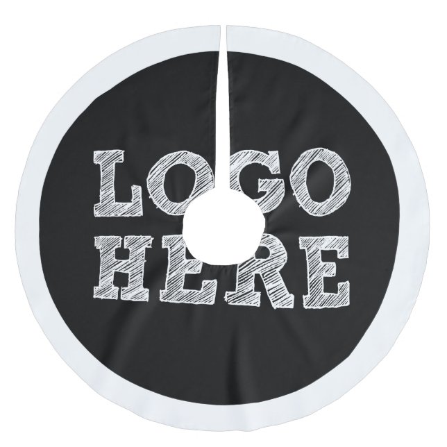 Logo Here Brushed Polyester Tree Skirt (Front)