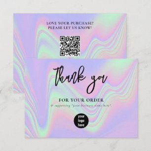 Logo Holographique du Merci d'affaires Médias soci