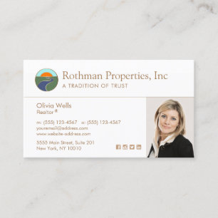 Logo Horizon Agent Immobilier Carte de visite phot