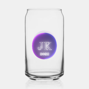 Logo imprimé en verre Can JK 2022 rose violet