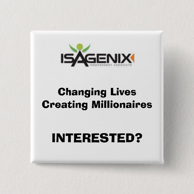 logo_independant, Changing LivesCreating Millio... 2 Inch Square Button (Front)
