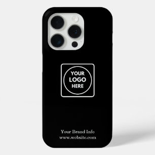 Logo iPhone Case Black Minimalist Business