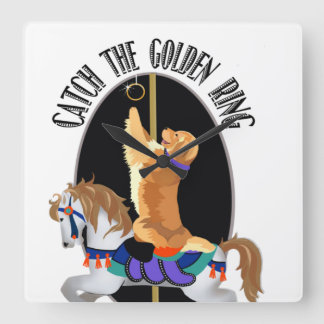 logo item square wall clock