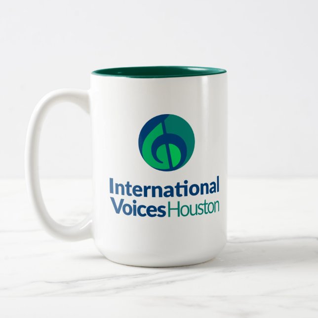 Logo IVH Mug à deux tons - Hunter Green (Gauche)