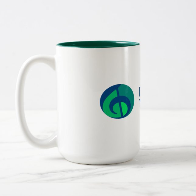 Logo IVH Mug à deux tons - Hunter Green (Gauche)