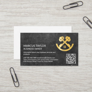 Logo Keys House   Carte de visite de code QR