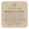 Logo Kraft look ingredient list product label
