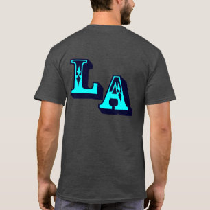 •°♥§Logo LA Cool T-Shirt Style Casual Foncé§♥°•