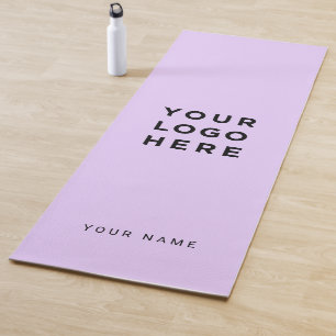 Logo Lavender Name Company Promotional Instagram Yoga Mat