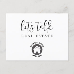 Logo Let's Talk Real Estate Postcard