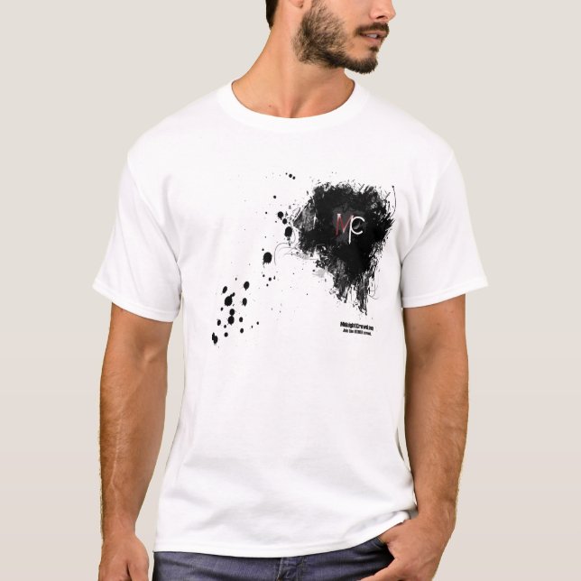 Logo masculin d'éclaboussure de T-shirt (Devant)