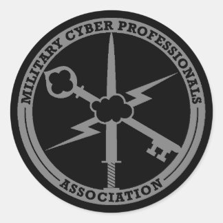 Logo MCPA autocollant gris sur noir