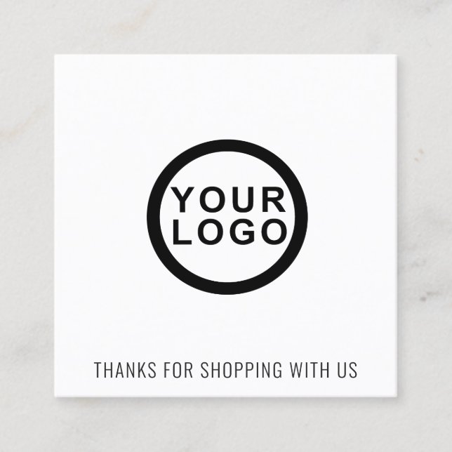 Logo | Merci Carré Carte de visite (Devant)