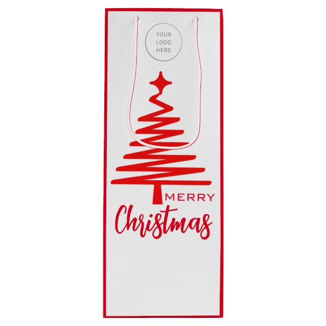 Logo Merry Christmas wine bag (Front)