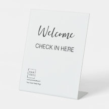 Logo Minimal Business Welcome Sign