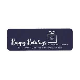 Logo Minimalist gift Happy Holidays