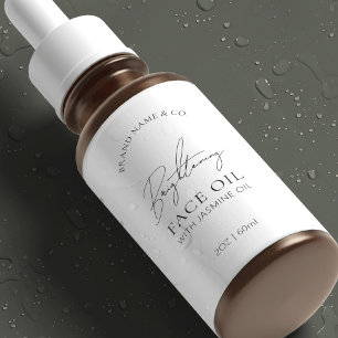 Logo minimum 2 OZ Dropper Bottle Étiquette étanche