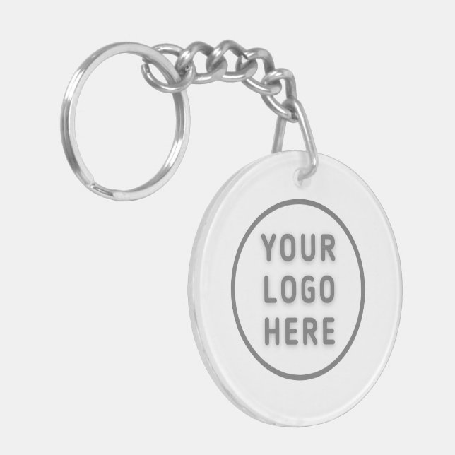 Logo Modèle Business Promo Simple Blanc Acrylique (Devant gauche)