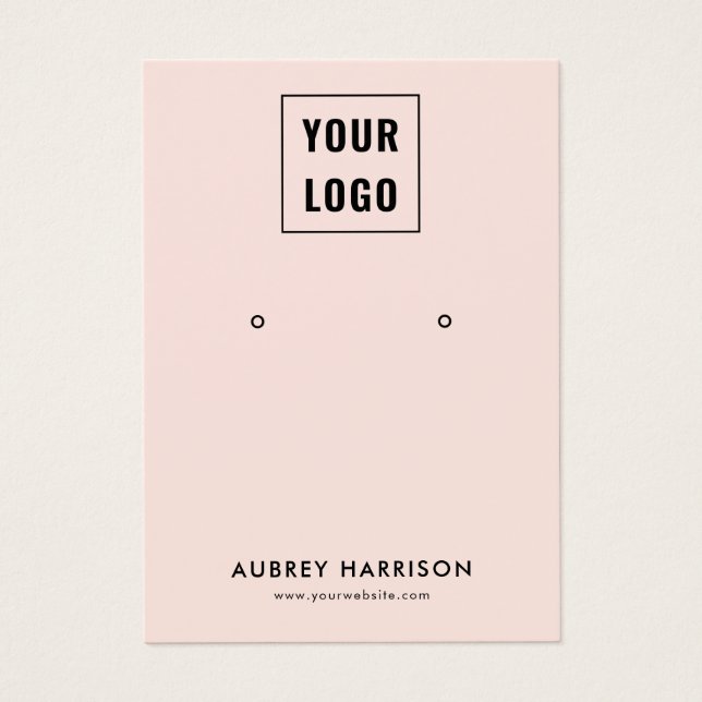 Logo Modern Simple Earring Display (Front)