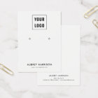 Logo Modern Simple Earring Display