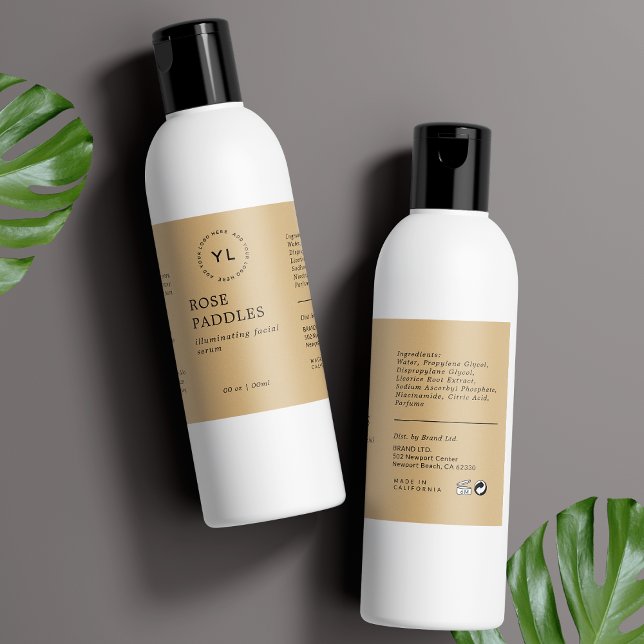 Logo moderne Étiquette de bouteille cosmétique (Créateur téléchargé)