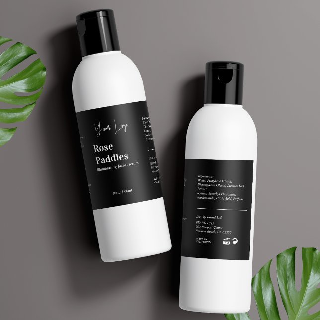 Logo moderne Étiquette de bouteille cosmétique (Créateur téléchargé)