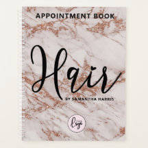 Logo moderne Hairstyliste carnet de rendez-vous