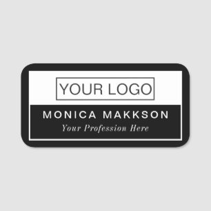 Logo moderne, nom et titre étiquette de classe