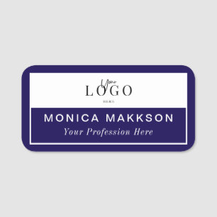 Logo moderne, nom et titre étiquette de classe