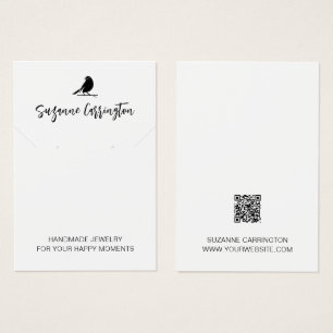 Logo moderne Script Bird. Carte d'affichage pour b