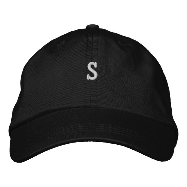 Logo Monogram "S" Initial Personalized Hats Caps (Front)