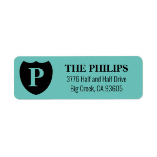Logo Monogramme Turquoise moderne
